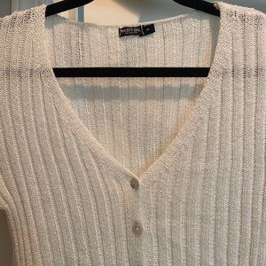 Nasty Gal Crop Button Up Cardigan